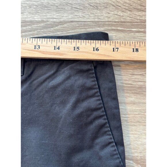 Ted Baker Mens 32R 9inch Inseam Chino Shorts Black Preppy Casual Cotton Designer - Picture 8 of 11
